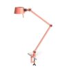 Bolt Desk 2 arm met tafelklem Tafellamp - Roze