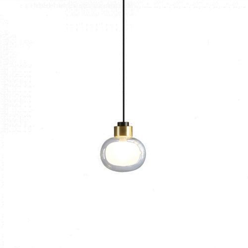 Nabila Hanglamp - Zwart - Messing