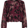 Top Blouson Strik Selina Bordeaux