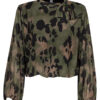 Top Blouson Strik Selina Groen