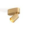 Audette 1 up Rounded Plafondlamp - 2700K - 23 - Messing frame