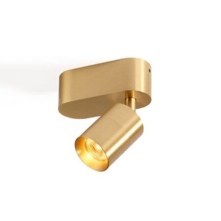 Audette 1 up Rounded Plafondlamp - 2700K - 23 - Messing frame
