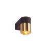 Audy-Wall 1S Duo Wandlamp - 2700K - 40Â° - Grijs frame - Messing ring