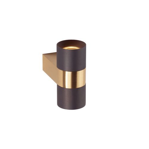 Audy-Wall 2S Duo Wandlamp - 2700K - 40° - Messing frame - Grijze ring