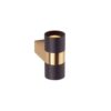 Audy-Wall 2S Duo Wandlamp - 2700K - 40Â° - Messing frame - Zwarte ring