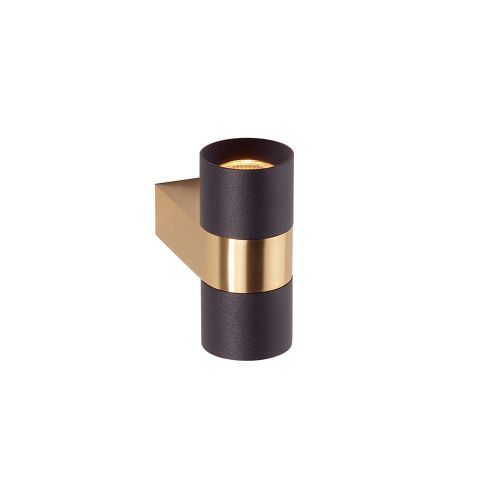 Audy-Wall 2S Duo Wandlamp - 2700K - 40° - Messing frame - Zwarte ring