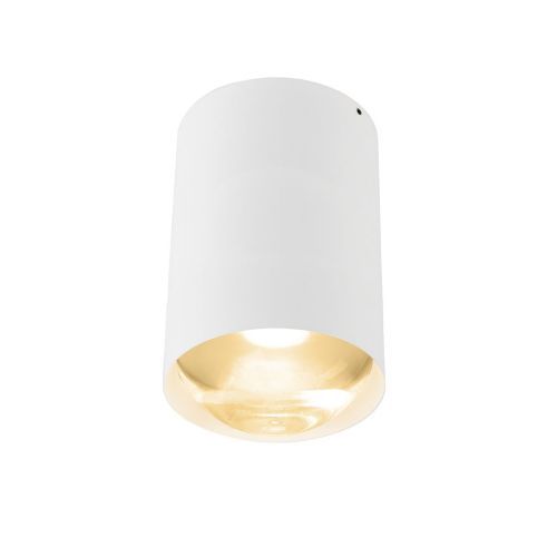 Bily 16 up Plafondlamp - Wit frame - Gouden ring