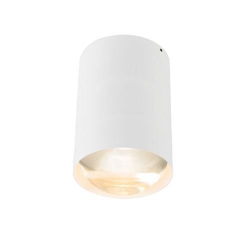 Bily 16 up Plafondlamp - Wit frame - Zilveren ring