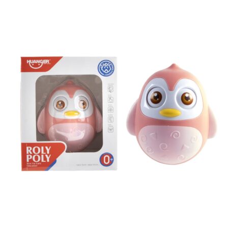 Tuimelaar Pinguïn roze 12cm | Merkloos