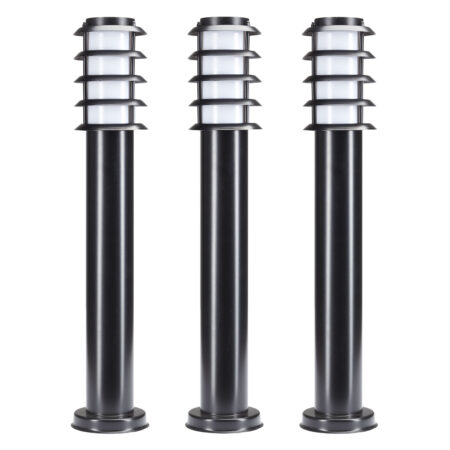 Tuinlamp Soll 2 set 3 stuks zwart E27 fitting weersbestandig IP44