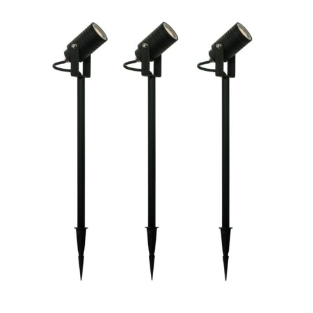Tuinspot Zwart Beamy L Set 3 Stuks