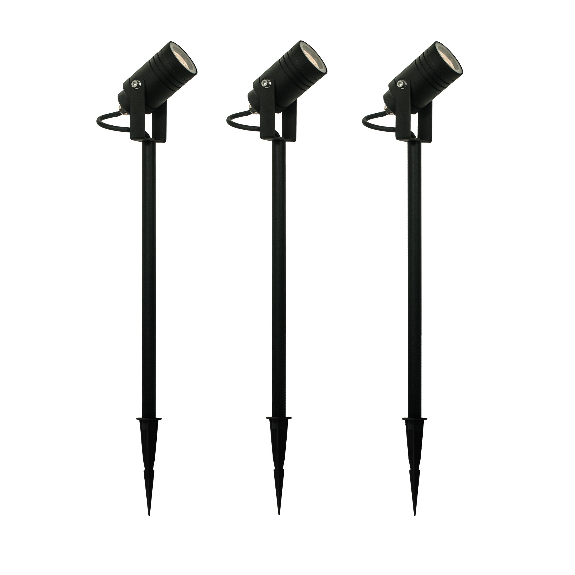 Tuinspot Zwart Beamy L Set 3 Stuks