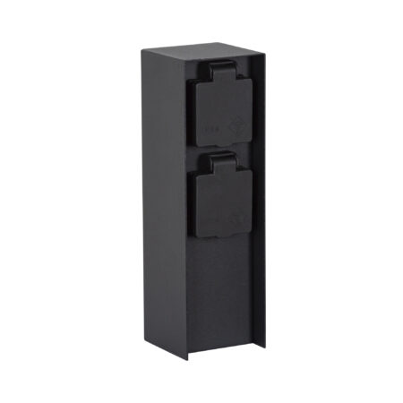 Tuinstopcontact Charge 2 Zwart Dubbel Buitenstopcontact