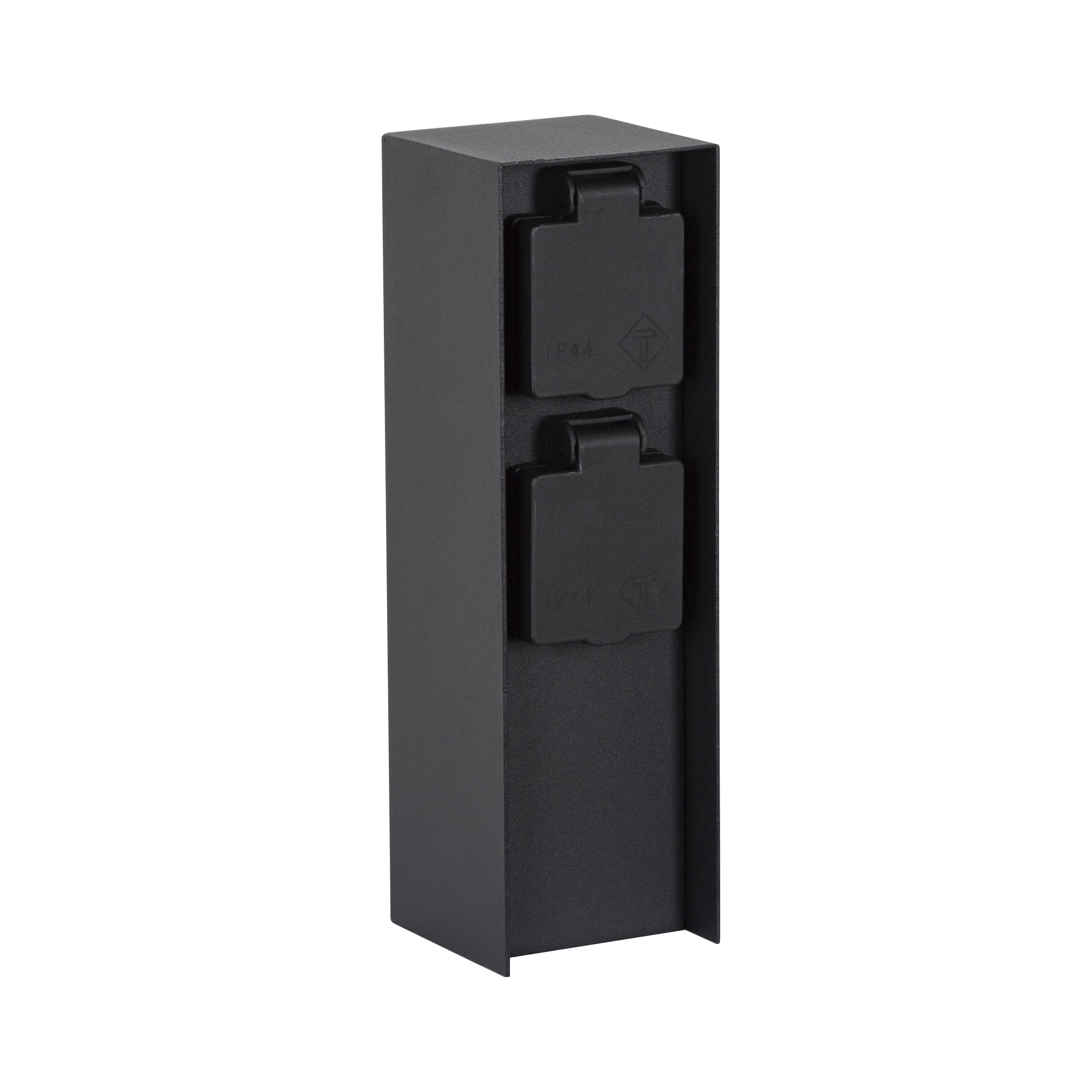 Tuinstopcontact Charge 2 Zwart Dubbel Buitenstopcontact