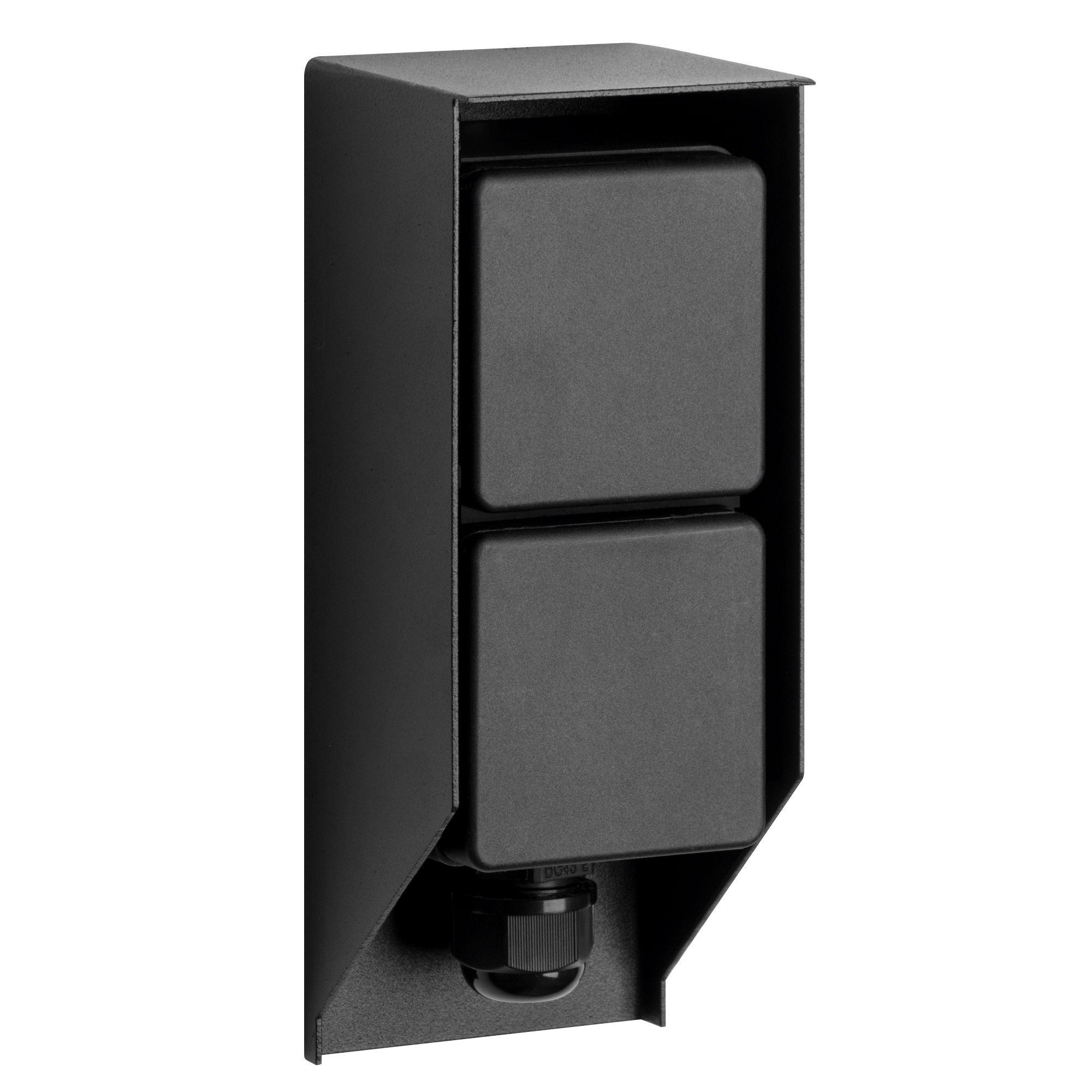 Tuinstopcontact Double Wall Buitenstopcontact Zwart