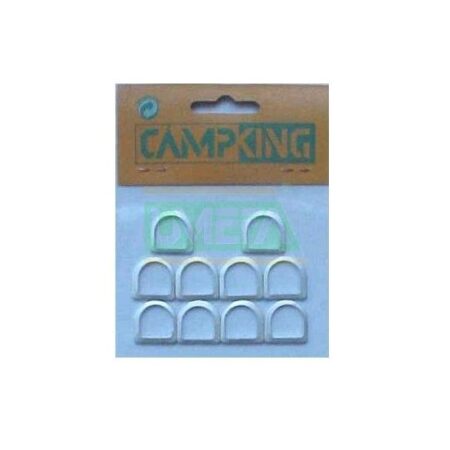 Umefa D-ring 13 mm aluminium 10st | Campking
