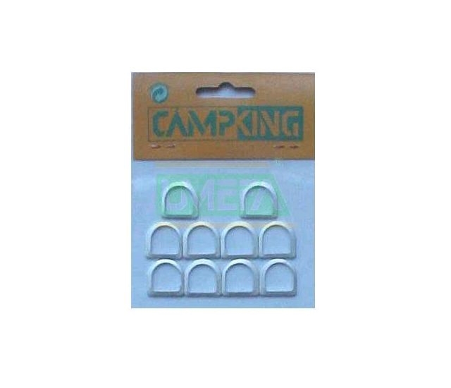Umefa D-ring 13 mm aluminium 10st | Campking