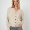 V-hals cardigan van biologische kasjmier - tijdloze stijl