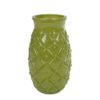 Vaas Ananas L glossy groen glas 10x10x17cm