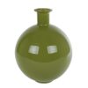Vaas Artemis M glossy groen glas 20x20x25cm