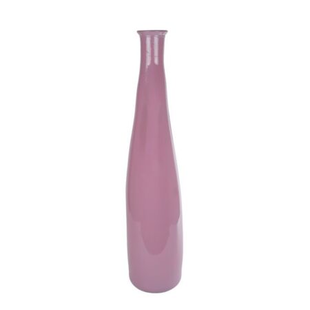 Vaas Blues glossy roze glas 18x18x80cm