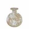 Vaas Bolas antique marble gold glas 11x11x12cm
