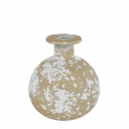 Vaas Bolas antique marble gold glas 11x11x12cm