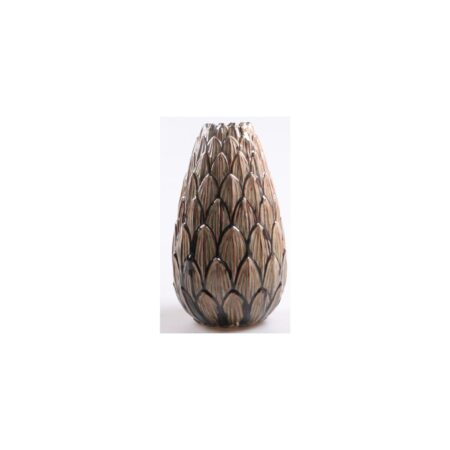Vaas Dennenappel Donkergroen 18x18x30cm | Season Inspired Decoration