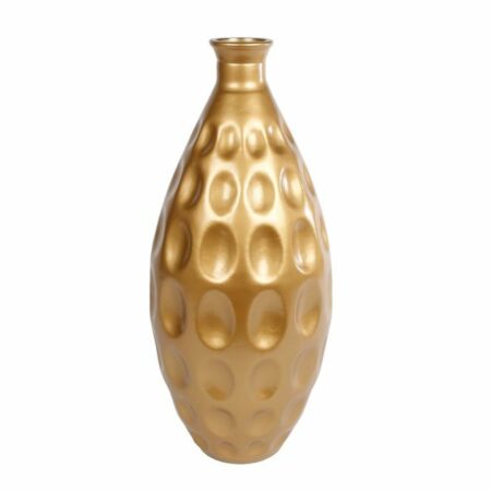 Vaas Jarron L goud glas 17x17x38cm