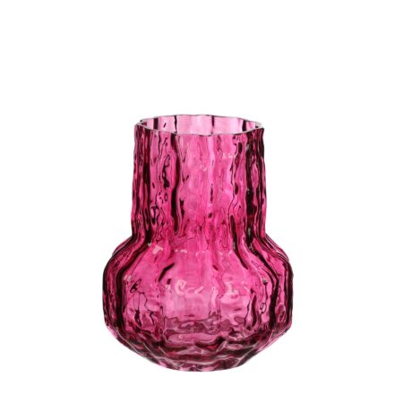 Vaas Morgan glas Ø14 h.18 cm kers | Ideas 4 Seasons