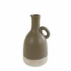 Vaas Nico S leem/beige aardewerk 16x15x28cm