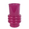 Vaas Rings glossy fuchsia glas 10x10x17cm