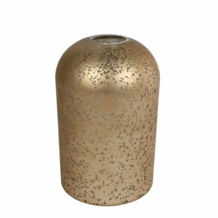 Vaas "Ted" L goud glas 10x10x16cm