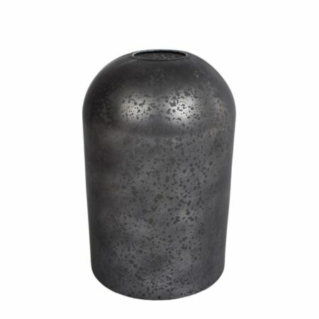 Vaas "Ted" L zwart glas 10x10x16cm