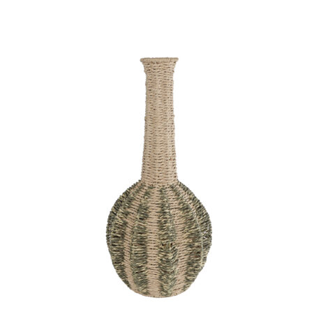 Vaas Tjitske M naturel/groen zeegras 23x23x49cm