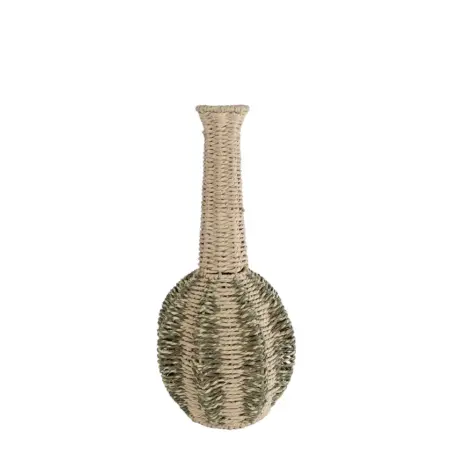 Vaas Tjitske S naturel/groen zeegras 20x20x40cm