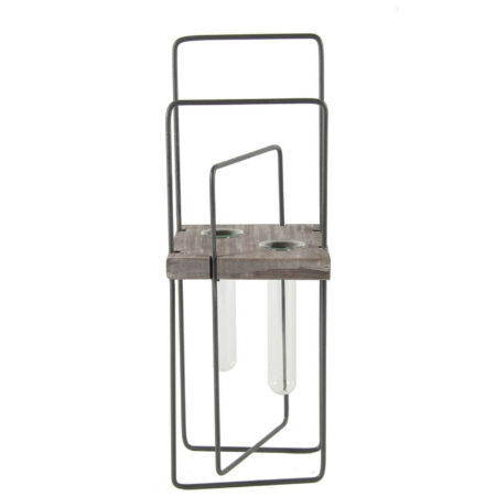 Vaas m/2 oog Robin grijs - l13b13h33cm