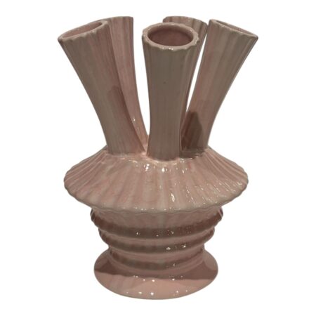 Vaas met buizen pastel roze 13