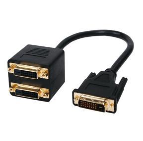 Splitterkabel DVI-D naar 2x DVI-D M/F