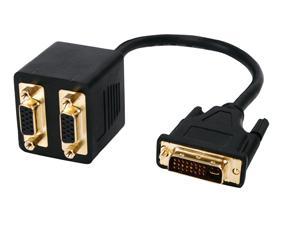 Splitterkabel DVI-I naar 2x VGA M/F