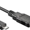 USB 2.0 A naar Micro B kabel M/M 1m