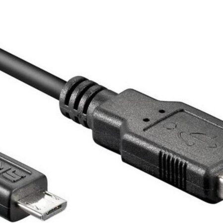 USB 2.0 A naar Micro B kabel M/M 1m
