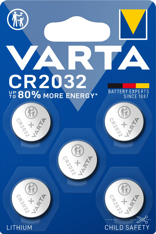 Varta Lithium Coin CR2032 BLI 5 stuks