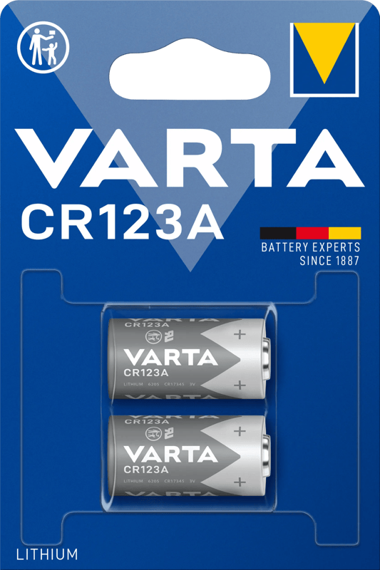 Varta Lithium Cylindrical CR123A BLI 2 stuks