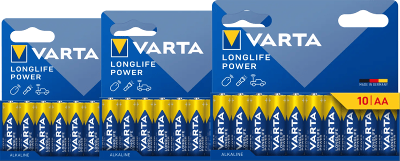 Varta Longlife Power AA Pack 30 stuks
