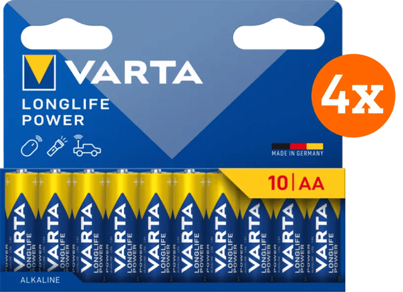 Varta Longlife Power AA Pack 40 stuks