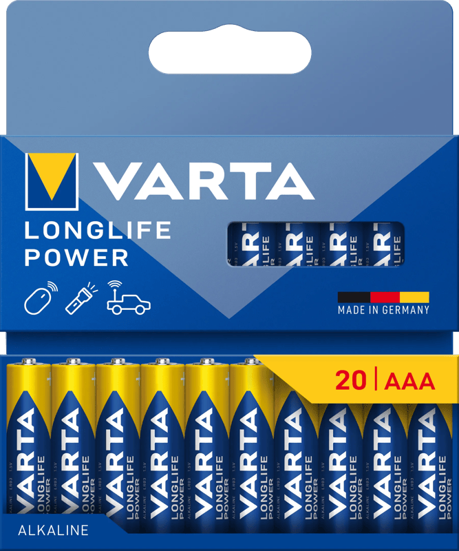 Varta Longlife Power AAA Pack 20 stuks