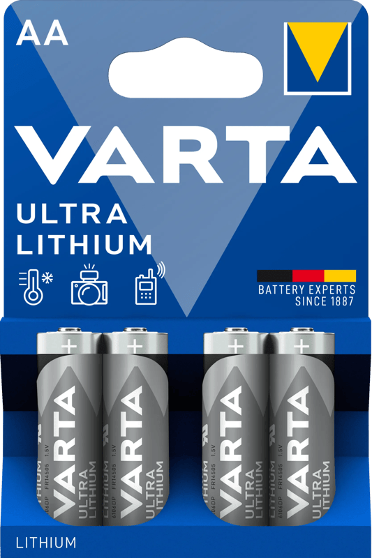 Varta Ultra Lithium AA Blister 4 stuks
