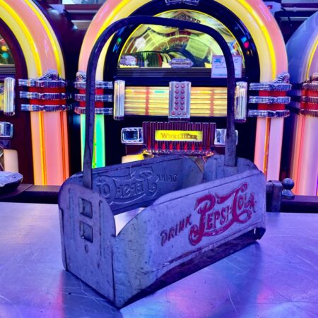 Vintage Pepsi-Cola Metalen 6 Flesjes Carrier - 1940s/1950s | Pepsi