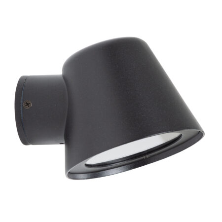 Vita Cup Muurlamp Matzwart met Lichtsensor LED